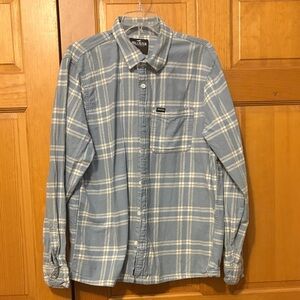 Hollister Light Blue Checkered Men's Shirt